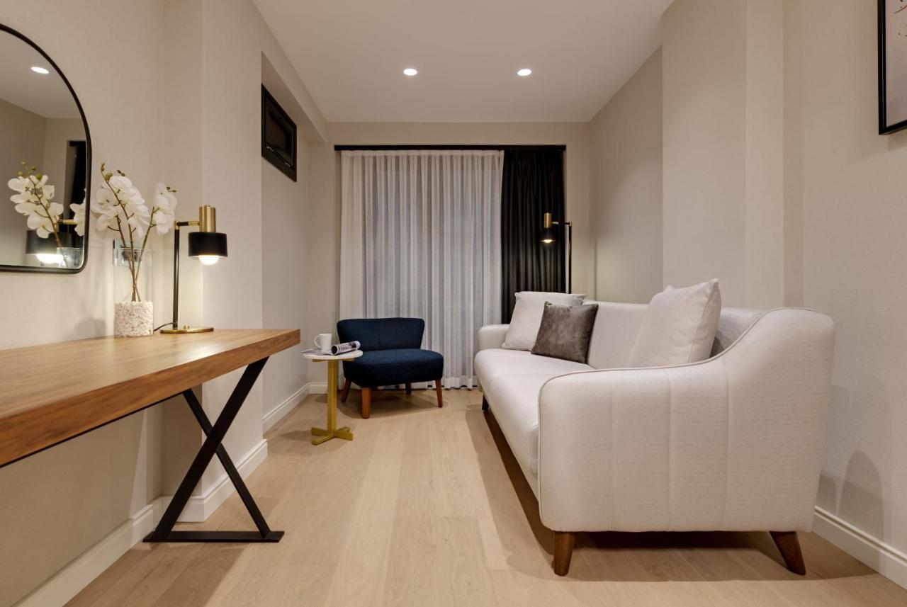 Gleam Collection Hotel Istanbulská provincie Exteriér fotografie A living room in a micro apartment